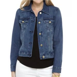 Nwt Michael Kors Blue Denim Jean Jacket 